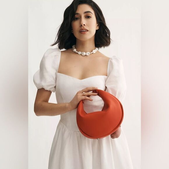 Reformation Davila Linen Midi Dress NWT - Picture 2 of 13